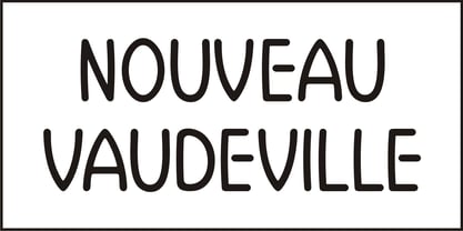 Nouveau Vaudeville Font Poster 3