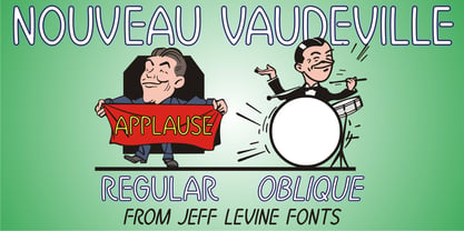 Nouveau Vaudeville Font Poster 2