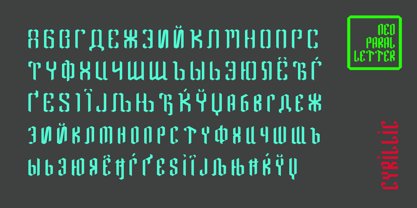 Neo Paralletter Font Poster 12