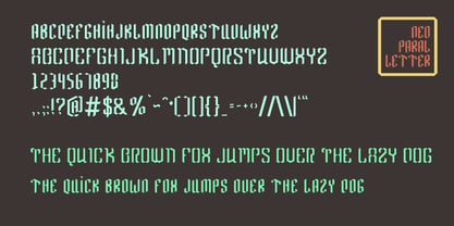 Neo Paralletter Font Poster 10