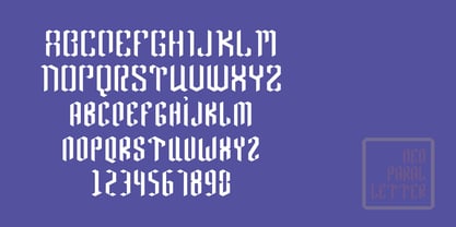 Neo Paralletter Font Poster 9