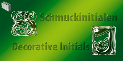 Schmuckinitialen Font Poster 1