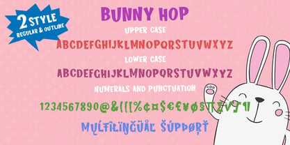 Bunny Hop Font Poster 5