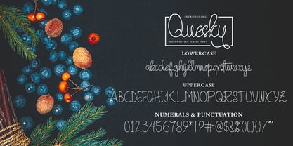 Quesky Font Poster 6