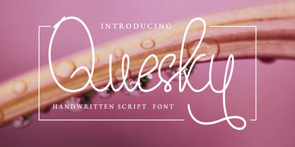 Quesky Font Poster 1