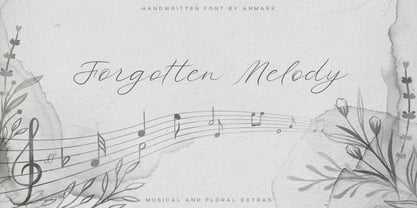 Forgotten Melody Font Poster 1