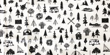 Woodland Doodles Font Poster 2