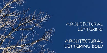 Lettrage architectural Police Poster 1