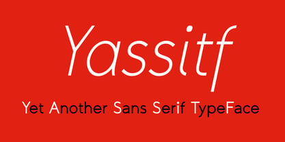 Yassitf Font Poster 9