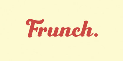 Frunch Font Poster 1