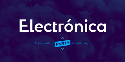 Electronica Font Poster 1