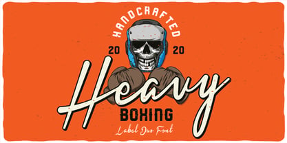 Heavy Boxing Font Poster 4