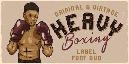 Heavy Boxing Font Poster 1