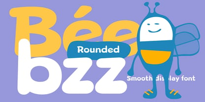 Beebzz Rounded Font Poster 1
