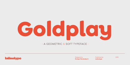 Goldplay Font Poster 1