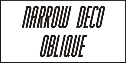 Narrow Deco JNL Font Poster 4