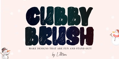 Cubby Brush Font Poster 1