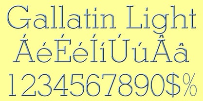 Gallatin Bold Font Poster 9
