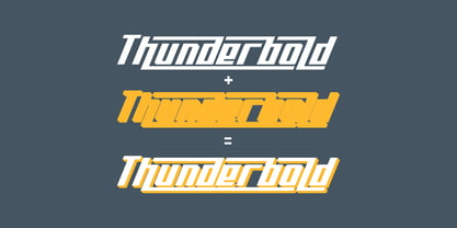 Thunderbold Font Poster 2
