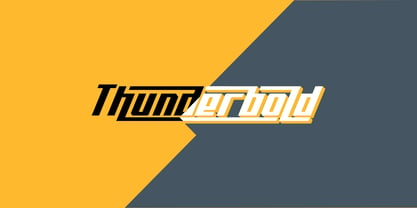 Thunderbold Font Poster 1