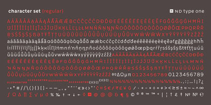 Nd Type One Font Poster 6