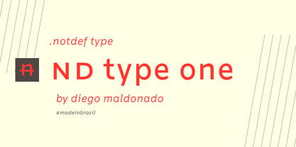 Nd Type One Font Poster 1