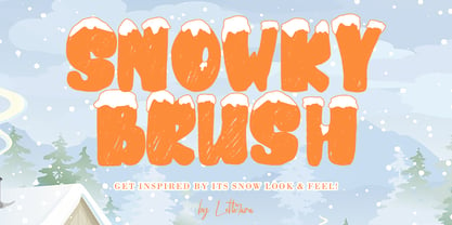 Snowky Brush Fuente Póster 1