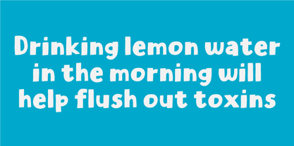 Lemon Flush Font Poster 2