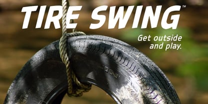 Tire Swing BB Font Poster 2