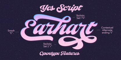 Yes Script Font Poster 7