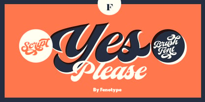 Yes Script Font Poster 2