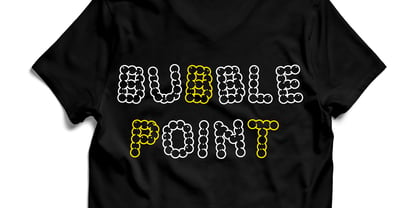 Bubble Point Font Poster 2