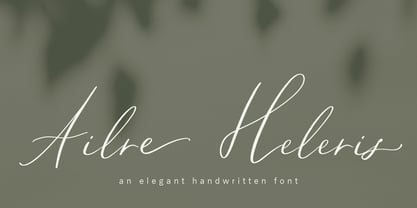 Ailre Heleris Font Poster 1