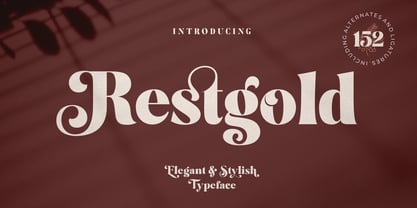 Restgold Font Poster 1