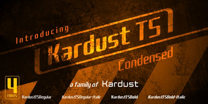 Kardust TS Condensed Font Poster 1