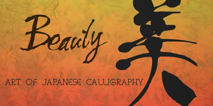 Art Of Japanese Calligraphy Font Poster 1