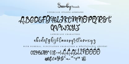 Snowby Font Poster 7