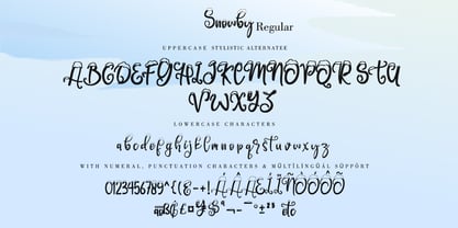 Snowby Font Poster 6