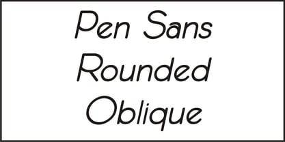 Pen Sans Rounded Font Poster 4