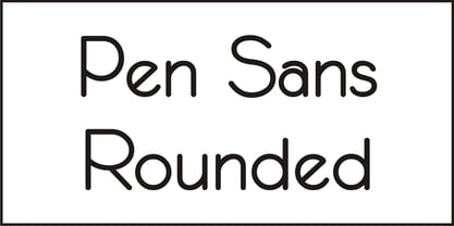 Pen Sans Rounded Font Poster 2
