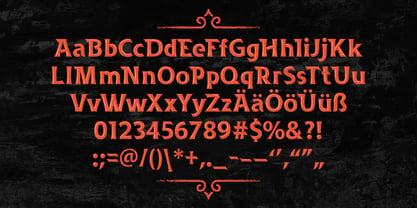 Rusted Bevel Font Poster 4