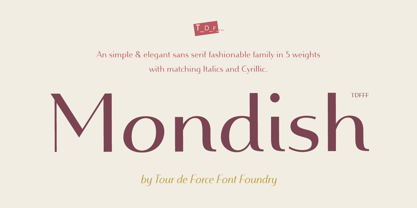 Mondish Font Poster 1