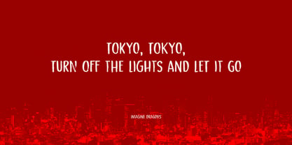 Crimson Skyline Font Poster 4