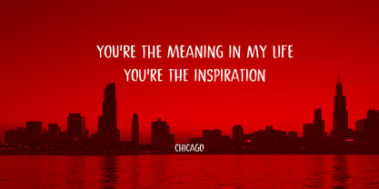 Crimson Skyline Font Poster 3