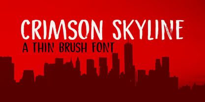 Crimson Skyline Font Poster 1
