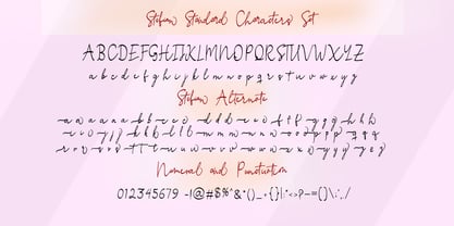 Stefian Script Fuente Póster 5