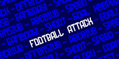 Football Attack Font Poster 3
