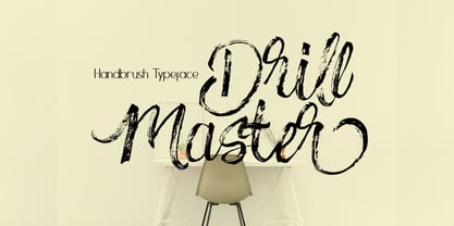 Drillmaster Font Poster 1