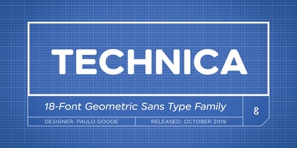 Technica Font Poster 1