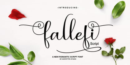 Fallefi Script Font Poster 1